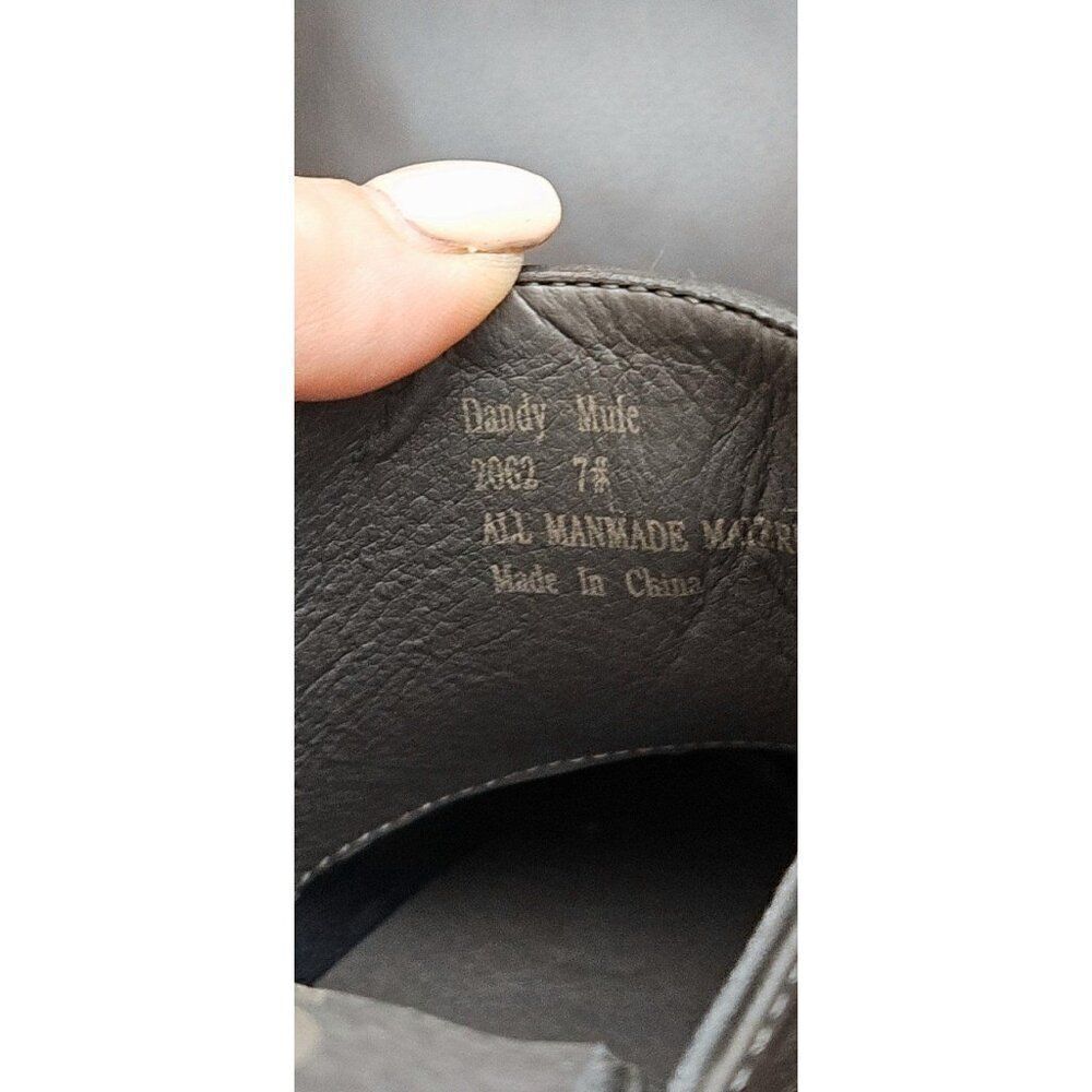 Seven 7 Dandy Mules Stacked Block Heel Slip-on Shoes Women's Size 7 - Picture 7 of 7